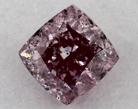 GIA 0.32 Carat Fancy Intense Pink Purple-CO Cushion Modified Cut Diamond